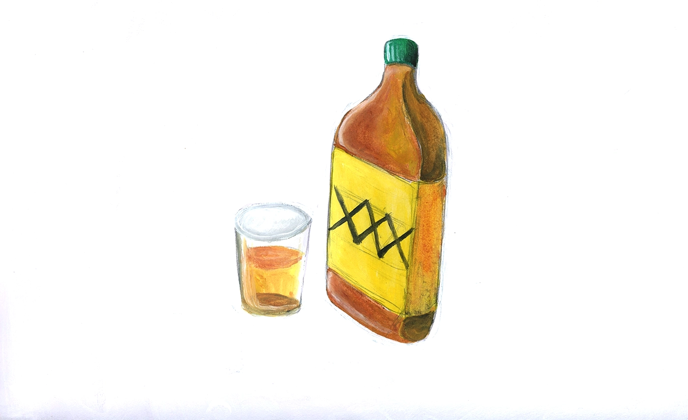 Bourbon Whiskey - Original Artwork by Trackim